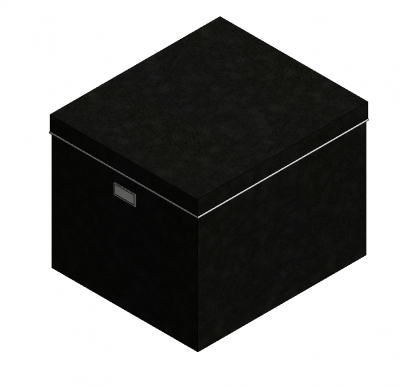 Caja de almacenamiento modelo Revit