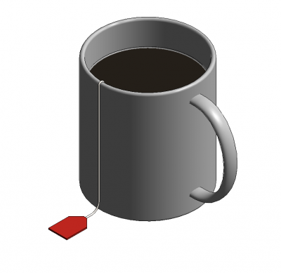 Mug of tea Revit model 