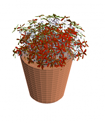 Flower basket Revit model
