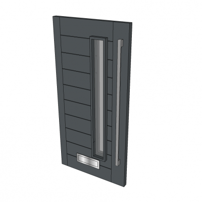 Композитная передняя дверь GRP Модель Sketchup