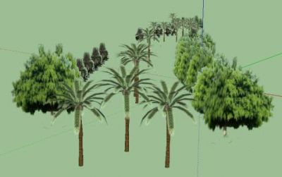 Деревья, кусты-3D-скетчуп