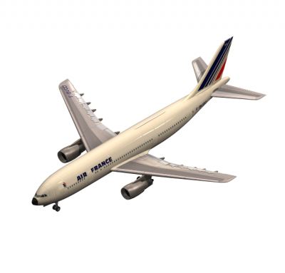 Modello 3D MAX di Airbus plane