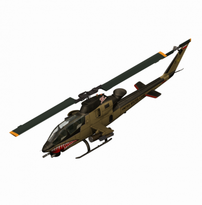 Cobra helicóptero modelo de 3DS Max
