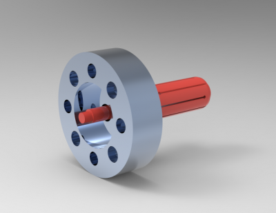 Solid-works 3D CAD Model of Clamping chucks, Socket size=20,70-21,90	Aa=70	Lges=84.65