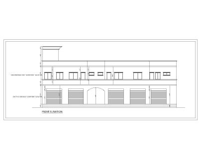 Asian Style 2D Elevations (Multistoried Residential Building) International Standard Type 38 .dwg