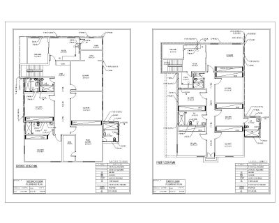 American Style House Complete Design Plumbing Plan .dwg 