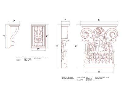 Architekturelemente für die Fassadengestaltung-1 .dwg