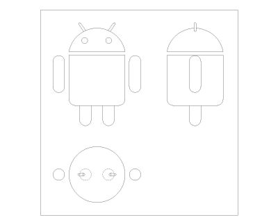 Android Logos in AutoCAD .dwg_1