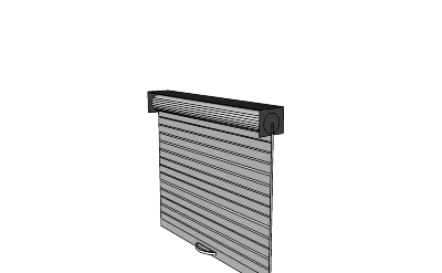 Automatic aluminum curtains(86) skp