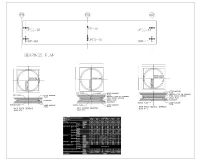Bearing Pads with Load Calculations .dwg