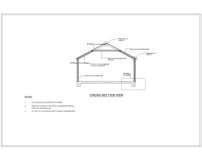 B-HUT complete wood frame Design with Footing Details_Cross Section .dwg
