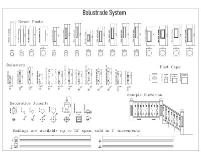 Balustrade System . dwg