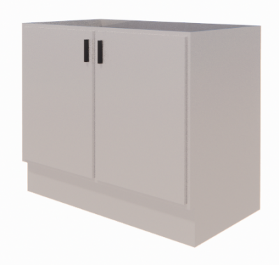 Base Cabinet - Double Door revit model