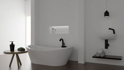 Basic Bathroom revit model