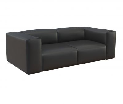 Sofá de couro modelo 3ds max