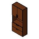   Bookcase Hinged Door Lateral File Full Back Revit