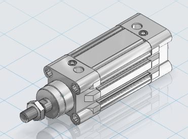 气压缸DNC-40-100行程。 AutoCAD 3D文件