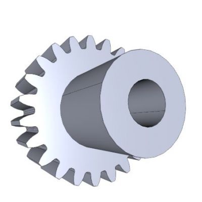 Формованные цилиндрические зубчатые колеса, модуль 0,7,72 зубов файл SolidWorks