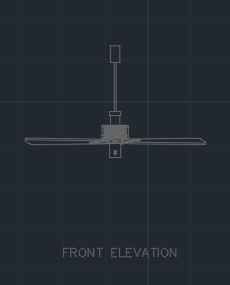 Ceiling Fan for Living Room 001 dwg Drawing