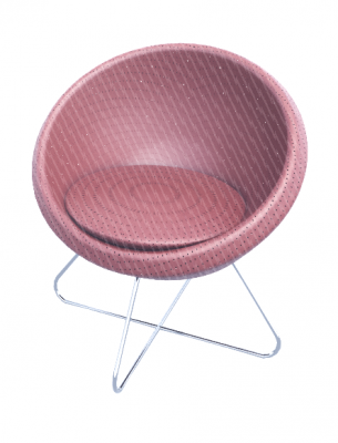 Leather egg chair revit model