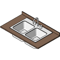 Countertop Sink Assembly Line Based Revit