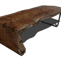 1つの鉄の基礎skpが付いている装飾的なテーブル