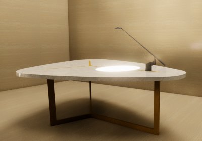 Desk Lamp with small shade revit family