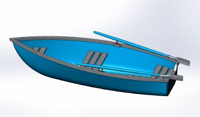 Dinghy assembly in solidworks