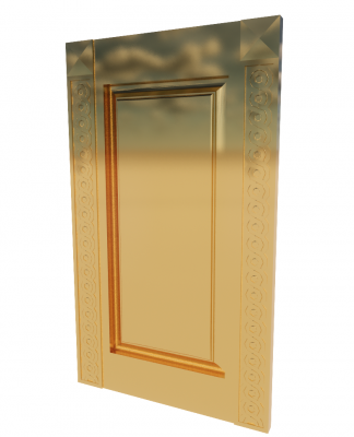 Golden Elevator Door revit family