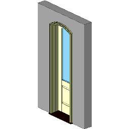 Door Segment Head Inswing Entrance Panel Standard Revit