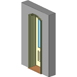 Door Segment Head Inswing Entrance Wide_2 Panel Revit