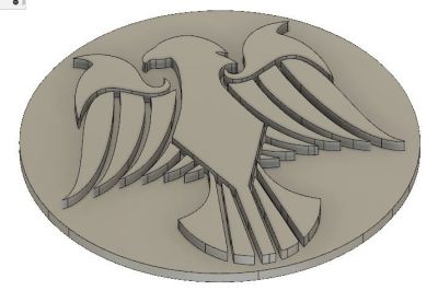 Eagle ornament stl Model