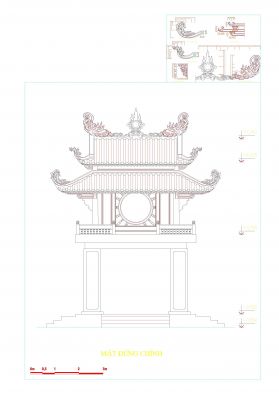 Detalles del Templo Oriental o Padora y Scupture