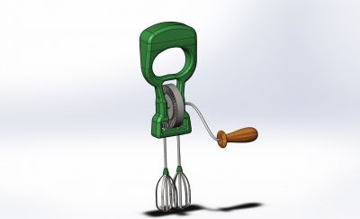 Egg beater machine in solidworks