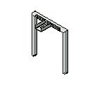  End Support_U Legs Fixed Height Revit
