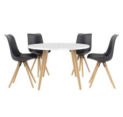 Mesa de jantar redonda e cadeiras Modelos 3DS Max e modelos FBX