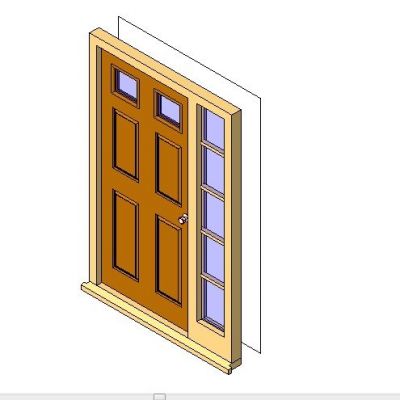 ExtSgl with Side Panel Revit Family
