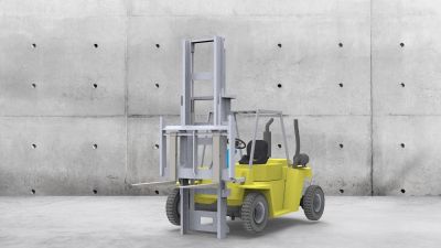 Forklift assembly in solid works