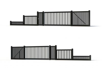 Modern Wood Fence 06