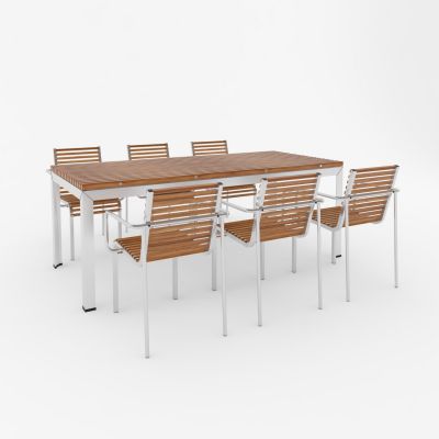Möbel Gartentisch + Stuhl (3ds Max 2019)