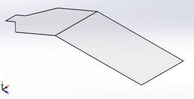 Glass sheet for solar water heater Solidworks model