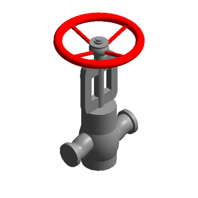 Globe valve revit model