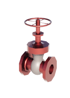 Globe valve revit model