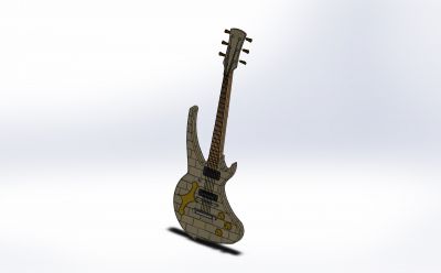 Modelo de sldasm de guitarra