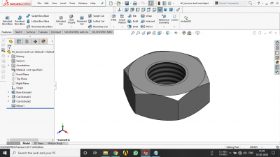 HC_tension bolt nut.sldprt 3D CAD Model