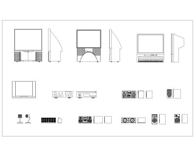 Home Theater System with Loud Speakers_1 .dwg