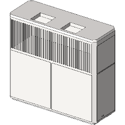HVAC Vertical Self Contained Air Cooled (10-and-15-Ton) Revit