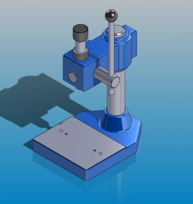 Handle press Model in solidworks