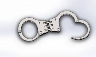 Handcuffs model in solidworks