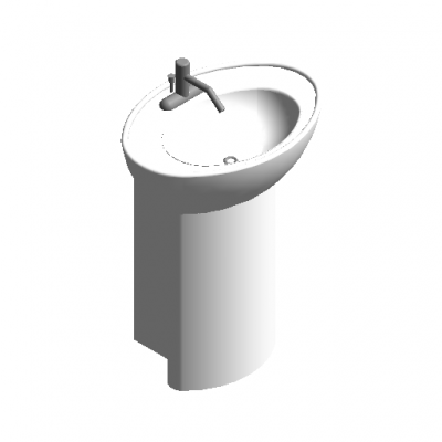 Handicapped wash basin revit model